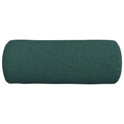Coussins d'accent 2 pcs Vert foncé Ø 15 x 40 cm tissu 553648553648
