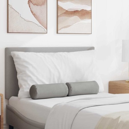 Coussins d'accent 2 pcs Gris nuage Ø 15 x 40 cm tissu 553649553649