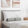 Coussins d'accent 2 pcs Gris nuage Ø 15 x 40 cm tissu 553649553649