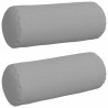 Coussins d'accent 2 pcs Gris nuage Ø 15 x 40 cm tissu 553649553649