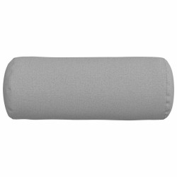 Coussins d'accent 2 pcs Gris nuage Ø 15 x 40 cm tissu 553649553649