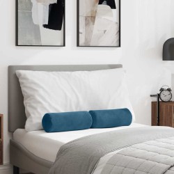 Coussins d'accent 2 pcs Bleu Ø 15 x 40 cm 553650553650