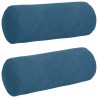 Coussins d'accent 2 pcs Bleu Ø 15 x 40 cm 553650553650