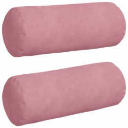 Coussins d'accent 2 pcs Rose Ø 15 x 40 cm 553651553651