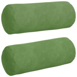 Coussins d'accent 2 pcs Vert clair Ø 15 x 40 cm 553652553652