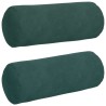 Coussins d'accent 2 pcs Vert foncé Ø 15 x 40 cm 553653553653