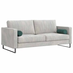 Coussins d'accent 2 pcs Vert foncé Ø 15 x 40 cm 553653553653