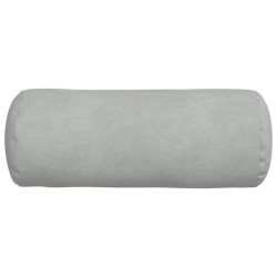 Coussins d'accent 2 pcs Gris clair Ø 15 x 40 cm 553655553655