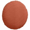 Coussins de siège 2 pcs Rouge orange Ø 80 cm 553657553657