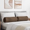 Coussins d'accent 2 pcs Marron Ø 25 x 70 cm tissu 553659553659