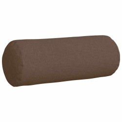 Coussins d'accent 2 pcs Marron Ø 25 x 70 cm tissu 553659553659