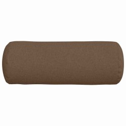 Coussins d'accent 2 pcs Marron Ø 25 x 70 cm tissu 553659553659
