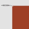Auvent vertical Terre cuite 100x1000 cm Tissu oxford 553661553661