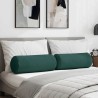 Coussins d'accent 2 pcs Vert foncé Ø 25 x 70 cm tissu 553663553663