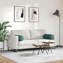Coussins d'accent 2 pcs Vert foncé Ø 25 x 70 cm tissu 553663553663