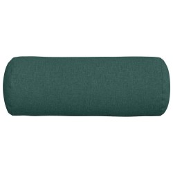 Coussins d'accent 2 pcs Vert foncé Ø 25 x 70 cm tissu 553663553663