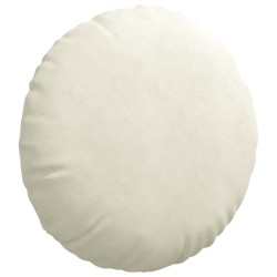Coussins de siège 2 pcs Crème Ø 80 x 29 cm Velours 553665553665