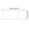Auvent vertical Terre cuite 60x1200 cm Tissu oxford 553672553672