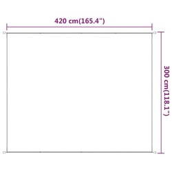 Auvent vertical Vert clair 300x420 cm Tissu oxford 553673553673