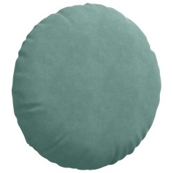 Coussins de siège 2 pcs Vert Mer Ø 40 x 13 cm Velours 553674553674