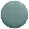 Coussins de siège 2 pcs Vert Mer Ø 40 x 13 cm Velours 553674553674