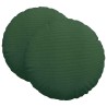 Coussins de siège 2 pcs Vert foncé Ø 80 cm 553675553675