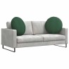 Coussins de siège 2 pcs Vert foncé Ø 80 cm 553675553675