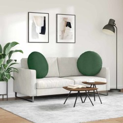 Coussins de siège 2 pcs Vert foncé Ø 80 cm 553675553675