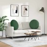Coussins de siège 2 pcs Vert foncé Ø 80 cm 553675553675