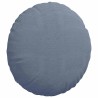 Coussins de siège 2 pcs Bleu Ø 80 cm Tissu en velours côtelé 553677553677