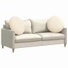 Coussins de siège 2 pcs Crème Ø 80 cm Tissu en velours côtelé 553679553679