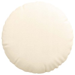 Coussins de siège 2 pcs Crème Ø 80 cm Tissu en velours côtelé 553679553679