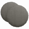 Coussins de siège 2 pcs Gris clair Ø 80 cm 553680553680