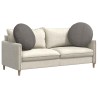 Coussins de siège 2 pcs Gris clair Ø 80 cm 553680553680