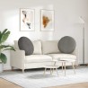 Coussins de siège 2 pcs Gris clair Ø 80 cm 553680553680