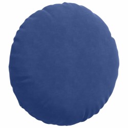 Coussins de siège 2 pcs Bleu police Ø 40 x 13 cm Velours 553681553681