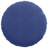 Coussins de siège 2 pcs Bleu police Ø 40 x 13 cm Velours 553681553681