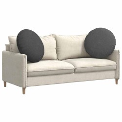Coussins de siège 2 pcs Gris foncé Ø 80 cm 553682553682
