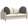 Coussins de siège 2 pcs Gris foncé Ø 80 cm 553682553682