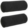 Coussins d'accent 2 pcs Noir Ø 15 x 40 cm 553683553683