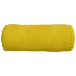 Coussins d'accent 2 pcs Jaune Ø 15 x 40 cm 553684553684
