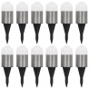 Lampe solaire au sol 12 pcs Lumières LED blanches 553704553704