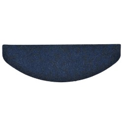 Tapis d'escalier autocollants 10 pièces 65 x 21 x 4 cm Bleu marine Demi-rond Grand 553716553716