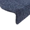 Tapis d'escalier autocollants 10 pièces 65 x 21 x 4 cm Bleu Demi-rond Grand 553718553718