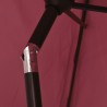 Parasol d'extérieur avec mât en métal 300x200 cm rouge bordeaux 553726553726