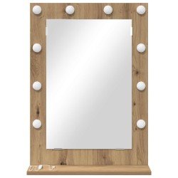 Miroir de vanité Rectangulaire Chêne artisanal 70 x 50 x 18 cm 553802553802