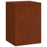 Support de Plante 3 pcs Rouillé Acier patiné 553804553804