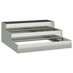 Cache-pot de jardin Argent 90 x 90 x 35 cm Acier galvanisé 553805553805