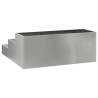 Cache-pot de jardin Argent 90 x 90 x 35 cm Acier galvanisé 553805553805