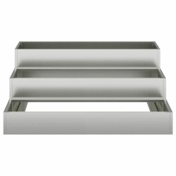 Cache-pot de jardin Argent 90 x 90 x 35 cm Acier galvanisé 553805553805